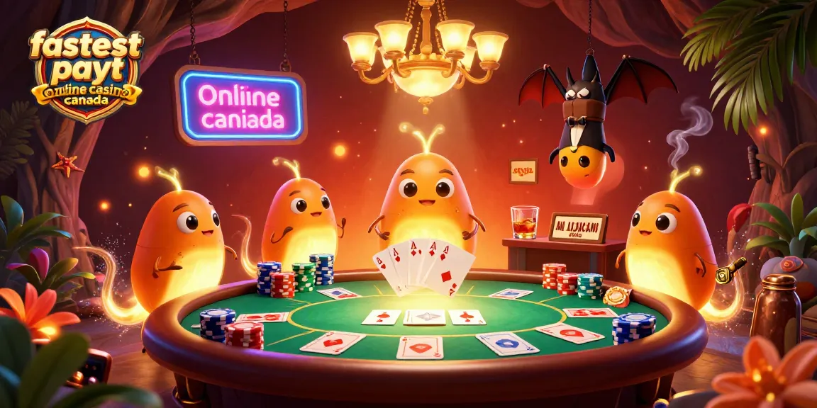 Experience the excitement of the fastest payout online casino Canada with vibrant glowworms illuminating a thrilling cave casino.